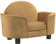 Shumee Dog bed brown 66 × 40 × 45 cm velvet - Pet Bed