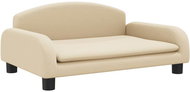 Shumee Couch for dogs cream 70 × 45 × 30 cm textile - Pet Bed