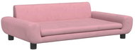 Shumee Dog bed pink 100 × 54 × 33 cm velvet - Pet Bed