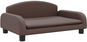 Shumee Gauč pro psy hnědý 70 × 45 × 30 cm umělá kůže - Pelíšek