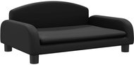 Shumee Couch for dogs black 70 × 45 × 30 cm faux leather - Pet Bed