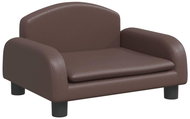 Shumee Dog bed brown 50 × 40 × 30 cm artificial leather - Pet Bed
