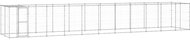 Shumee Outdoor dog pen with roof galvanized steel 26,62 m2 - Dog Pen