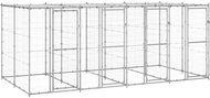 Shumee Outdoor dog pen with roof galvanized steel 9,68 m2 - Dog Pen