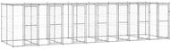 Shumee Outdoor dog pen with roof galvanized steel 16,94 m2, 3082276 - Dog Pen