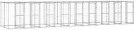 Shumee Outdoor dog pen with roof galvanized steel 21,78 m2 - Dog Pen