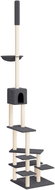 Shumee Cat tree to ceiling dark grey 268,5-294,5 cm - Cat Scratcher
