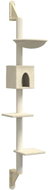 Shumee Wall mounted cat scratcher with post cream 187 cm - Cat Scratcher
