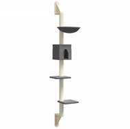 Shumee Wall mounted cat scratching post dark grey 187 cm - Cat Scratcher