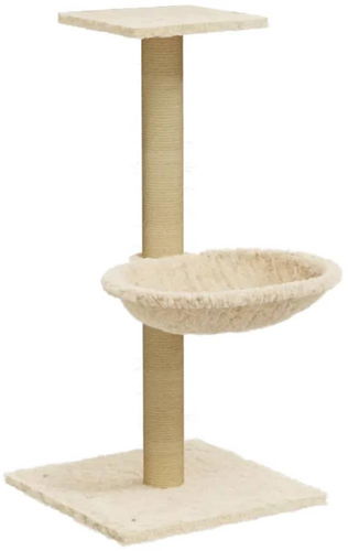 Shumee Škrabadlo pro kočky se sisalovým sloupkem krémové 74 cm - Škrabadlo pro kočky - Hlavní obrázek