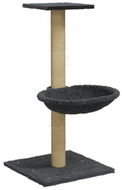 Shumee Škrabadlo pro kočky se sisalovým sloupkem tmavě šedé 74 cm - Škrabadlo pro kočky
