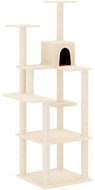 Shumee Škrabadlo pro kočky se sisalovými sloupky krémové 153 cm, 171636 - Škrabadlo pro kočky