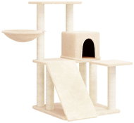 Shumee Cat scratcher with sisal posts cream 82 cm, 171660 - Cat Scratcher