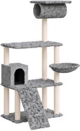 Shumee Cat scratching post with sisal posts light grey 131 cm, 171604 - Cat Scratcher