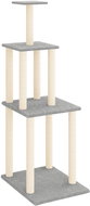 Shumee Cat scratching post with sisal posts light grey 149 cm - Cat Scratcher