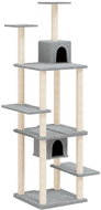 Shumee Cat scratching post with sisal posts light grey 176 cm - Cat Scratcher