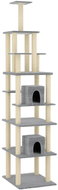 Shumee Cat scratching post with sisal posts light grey 216 cm - Cat Scratcher