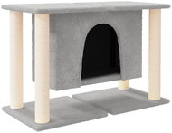 Shumee Cat scratching post with sisal posts light grey 50 cm - Cat Scratcher