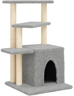 Shumee Cat scratching post with sisal posts light grey 83,5 cm - Cat Scratcher