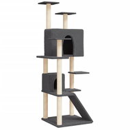 Shumee Cat scratching post with sisal posts dark grey 153 cm, 171695 - Cat Scratcher