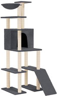 Shumee Cat scratching post with sisal posts dark grey 166 cm - Cat Scratcher