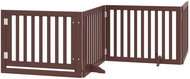 Shumee Dog barrier with folding door 4 panels brown 320 cm - Dog Playpen