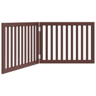 Shumee Dog barrier foldable 2 panels brown 160 cm - Dog Playpen