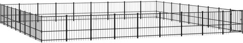 Shumee Outdoor dog pen steel 76,21 m2 - Dog Pen - Main image