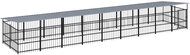 Shumee Outdoor dog pen with roof steel 16,89 m2 - Dog Pen