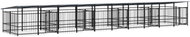 Shumee Outdoor dog pen with roof steel 18,77 m2, 3124671 - Dog Pen