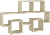 Shumee Wall shelf in the shape of a car 82 × 15 × 51cm, chipboard, sonoma oak - Shelf