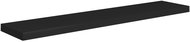 Shumee Floating wall shelf 120 × 23,5 × 3,8 cm, MDF, black - Shelf