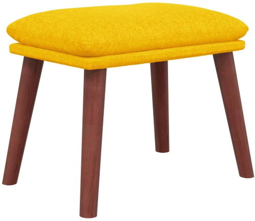 Shumee Ottoman mustard yellow 45 × 29,5 × 35 cm textile, 341464 - Footstool - Main image