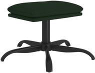 Shumee Ottoman dark green 60 × 60 × 36 cm velvet - Footstool