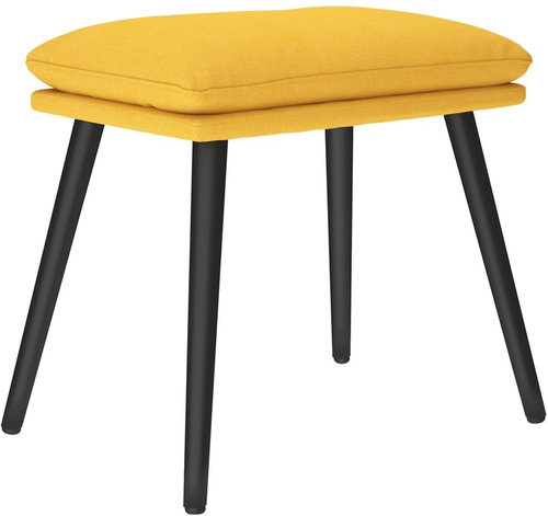 Shumee Ottoman mustard yellow 45 × 29,5 × 35 cm textile, 341500 - Footstool - Main image