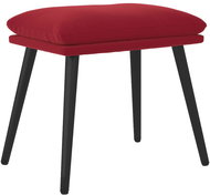 Shumee Ottoman burgundy 45 × 29,5 × 35 cm velvet, 341509 - Footstool