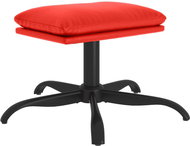 Shumee Ottoman red 60 × 60 × 36 cm faux leather, 341594 - Footstool