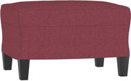 Shumee Ottoman burgundy 60 × 50 × 41 cm textile - Footstool