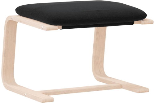 Shumee Ottoman black 51 × 41 × 40 cm textile, 351066 - Footstool - Main image