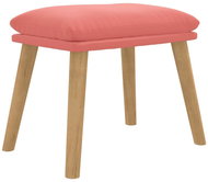 Shumee Ottoman pink 45 × 29,5 × 35 cm velvet, 341439 - Footstool