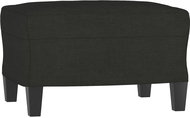 Shumee Ottoman black 60 × 50 × 41 cm textile, 349331 - Footstool