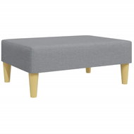 Shumee Ottoman light grey 77 × 55 × 31 cm textile, 379553 - Footstool