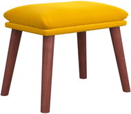 Shumee Ottoman mustard yellow 45 × 29,5 × 35 cm velvet, 341475 - Footstool