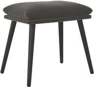 Shumee Ottoman dark grey 45 × 29,5 × 35 cm velvet, 341505 - Footstool