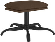 Shumee Ottoman brown 60 × 60 × 36 cm textile - Footstool