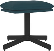 Shumee Ottoman blue 60 × 60 × 36 cm velvet, 341636 - Footstool