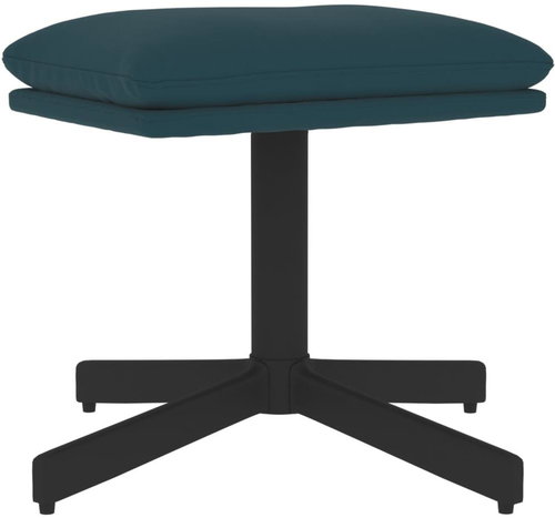 Shumee Ottoman blue 60 × 60 × 36 cm velvet, 341636 - Footstool - Main image