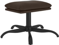 Shumee Ottoman brown 60 × 60 × 36 cm faux leather, 341591 - Footstool
