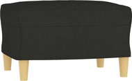 Shumee Ottoman black 60 × 50 × 41 cm textile - Footstool