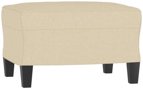 Shumee Ottoman cream 60 × 50 × 41 cm textile, 349329 - Footstool - Main image